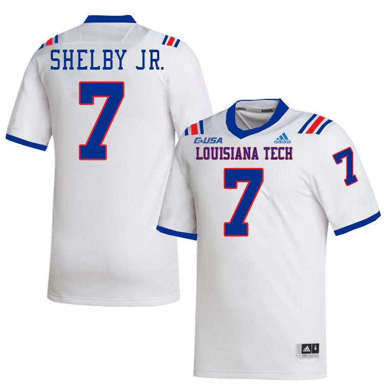 Jhamal Shelby Jr. Louisiana Tech Jersey,LA Tech Bulldogs Football Jerseys,Uniforms,Gears-White